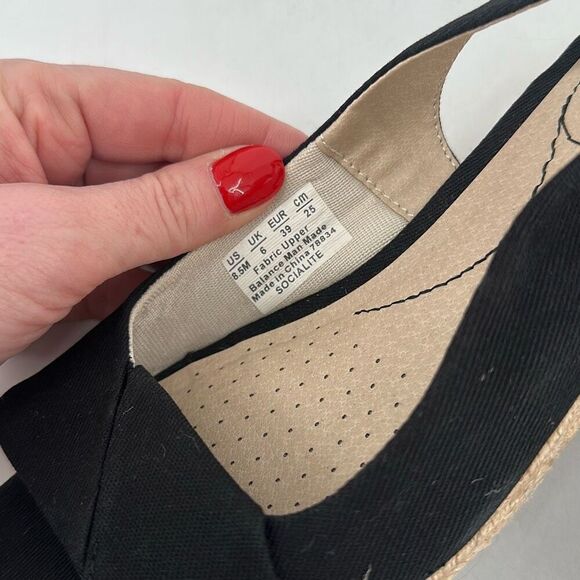 NWOT LifeStride Women's Socialite Wedge Sandals Black Brown Size 8.5 - Picture 3 of 8